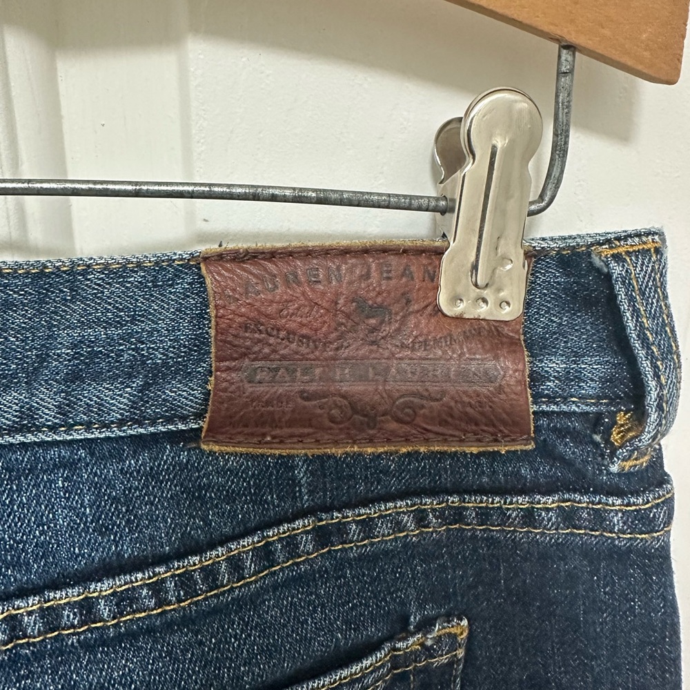 Lauren Ralph Lauren Dark Blue Denim Bermuda Shorts women’s size 6P - Picture 6 of 6